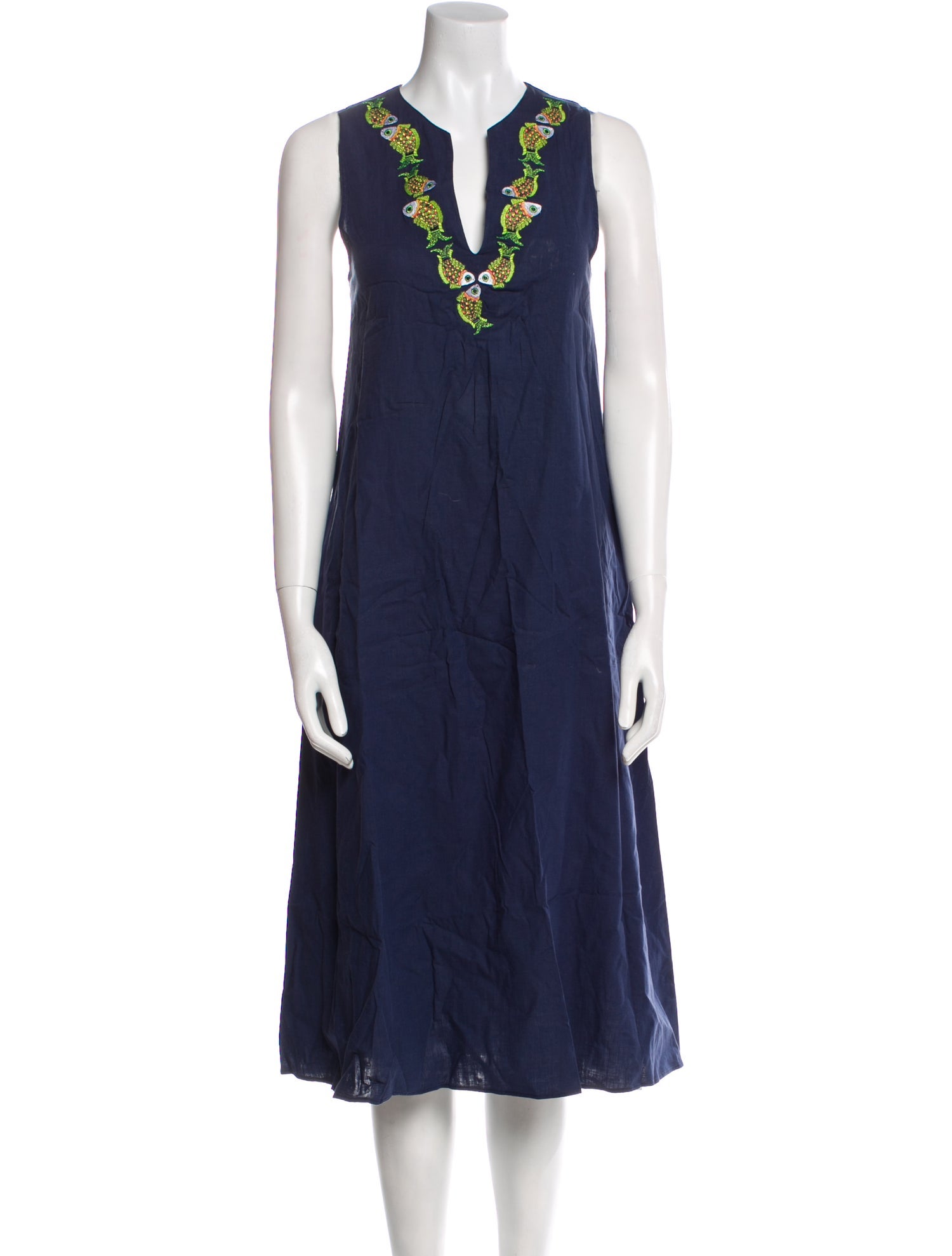 Vilebrequin V-Neck Midi Length Dress