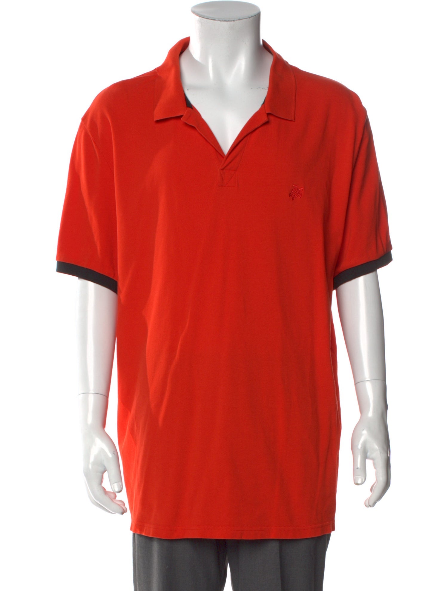 Vilebrequin V-Neck Short Sleeve Polo Shirt