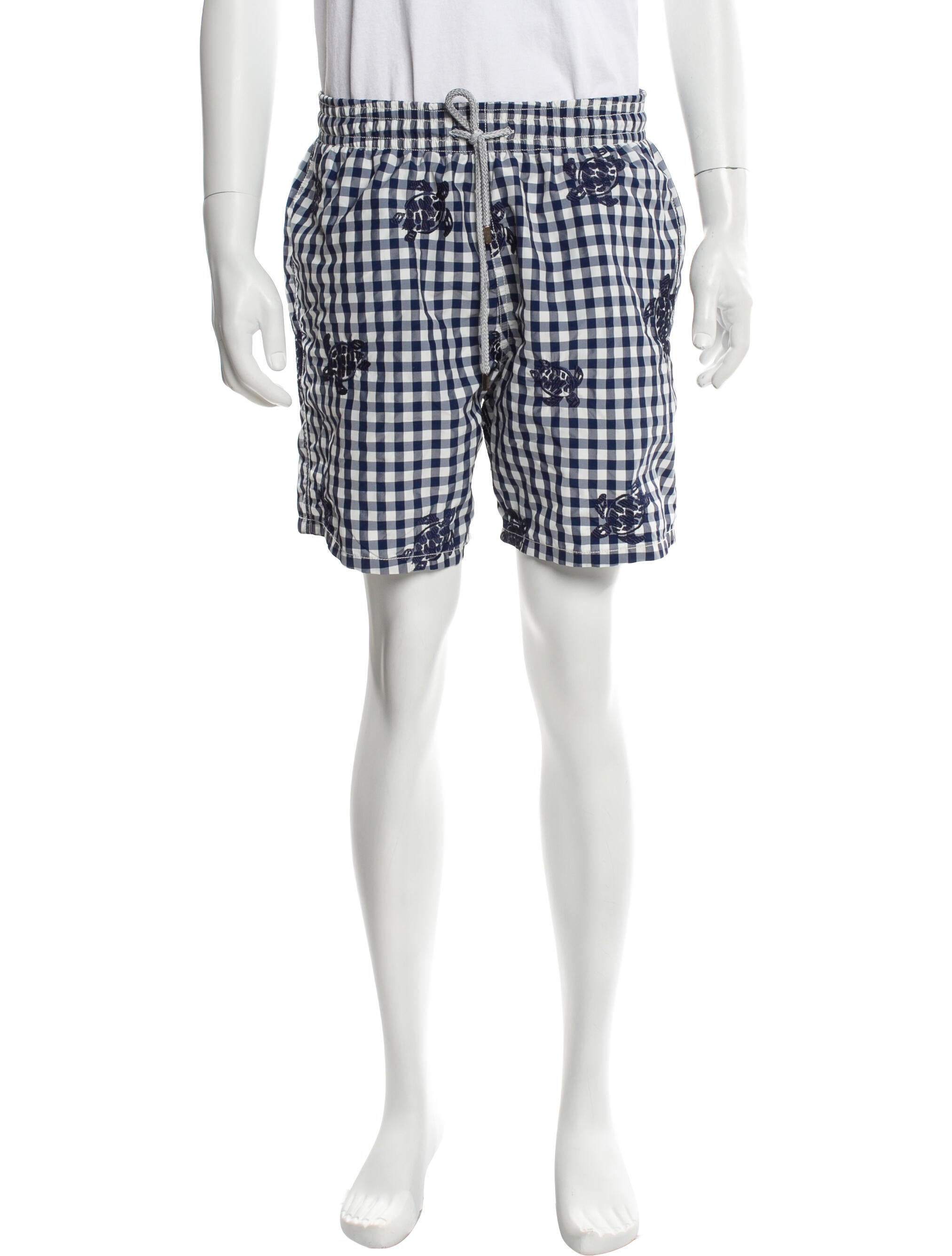 Vilebrequin Plaid Print Swim Trunks
