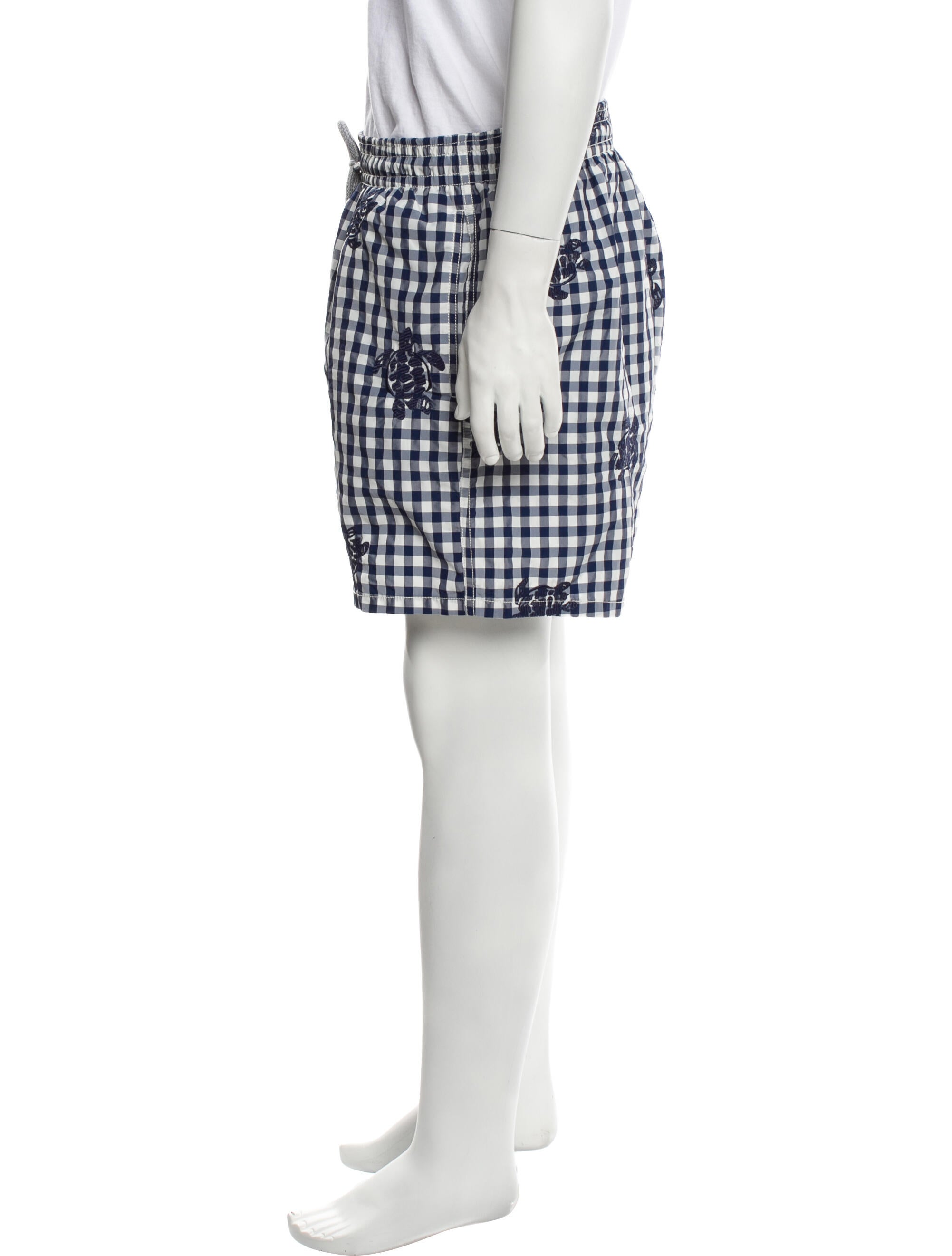 Vilebrequin Plaid Print Swim Trunks