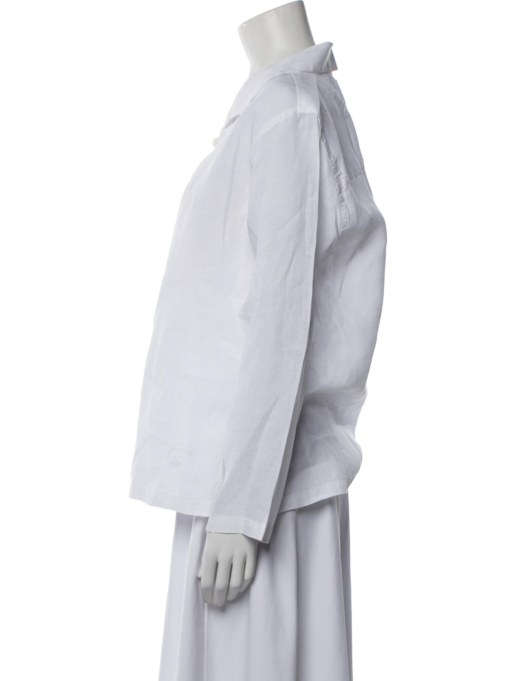 Vilebrequin Linen Long Sleeve Button-Up Top