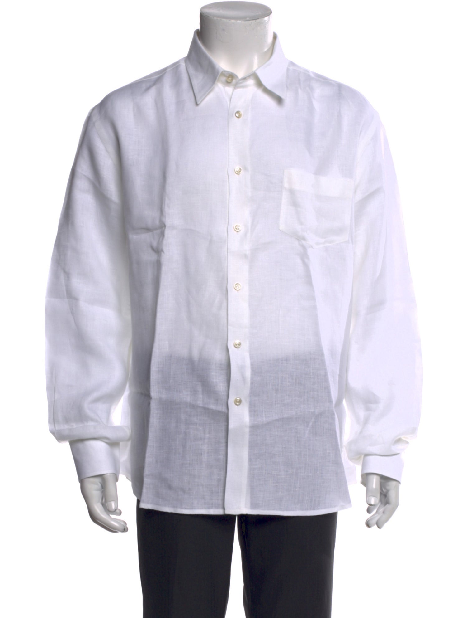 Vilebrequin Linen Long Sleeve Dress Shirt