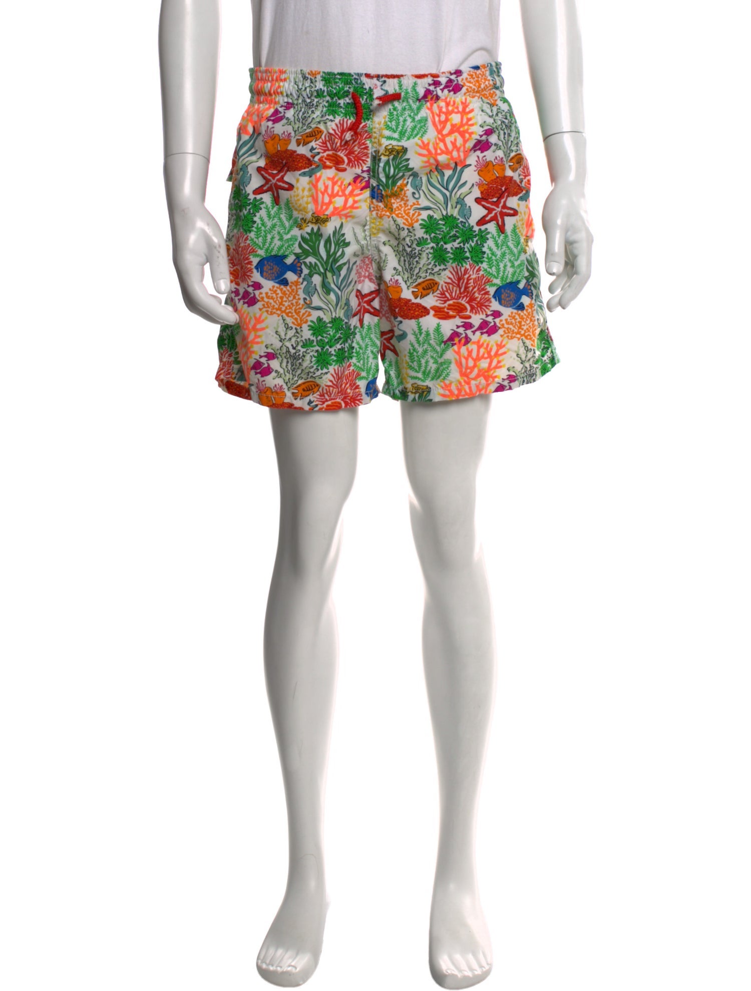 Vilebrequin Printed Pleated Accents Swim Trunks