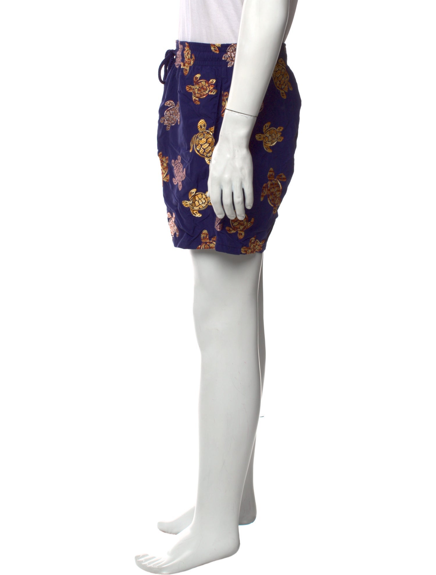 Vilebrequin Printed Embroidered Accent Swim Trunks