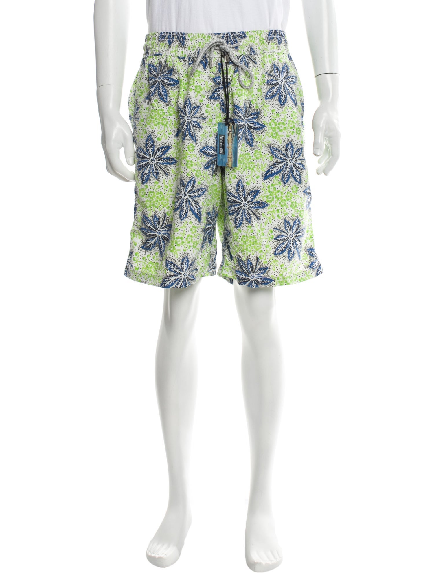 Vilebrequin Floral Print Swim Trunks w/ Tags