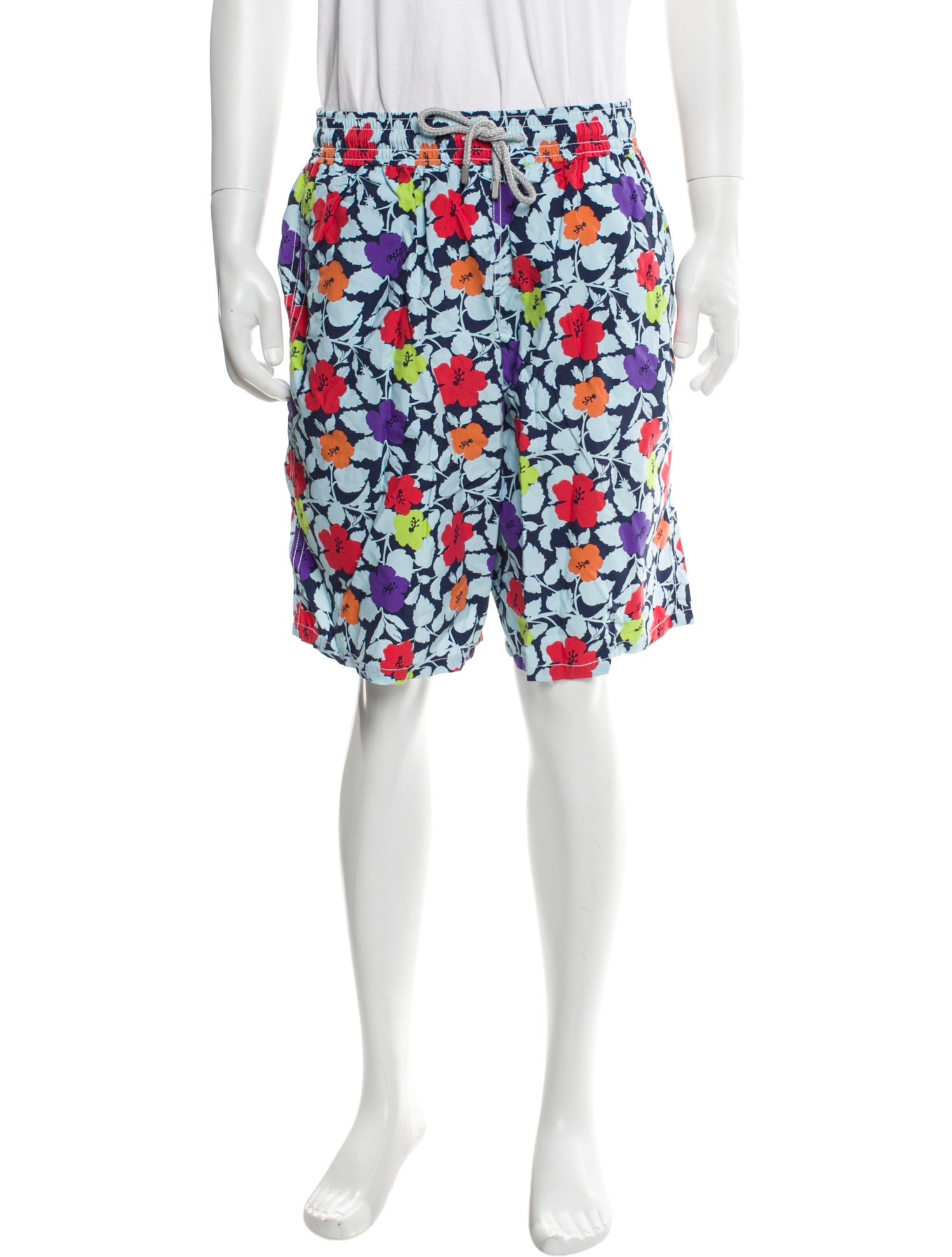 Vilebrequin Floral Print Swim Trunks w/ Tags