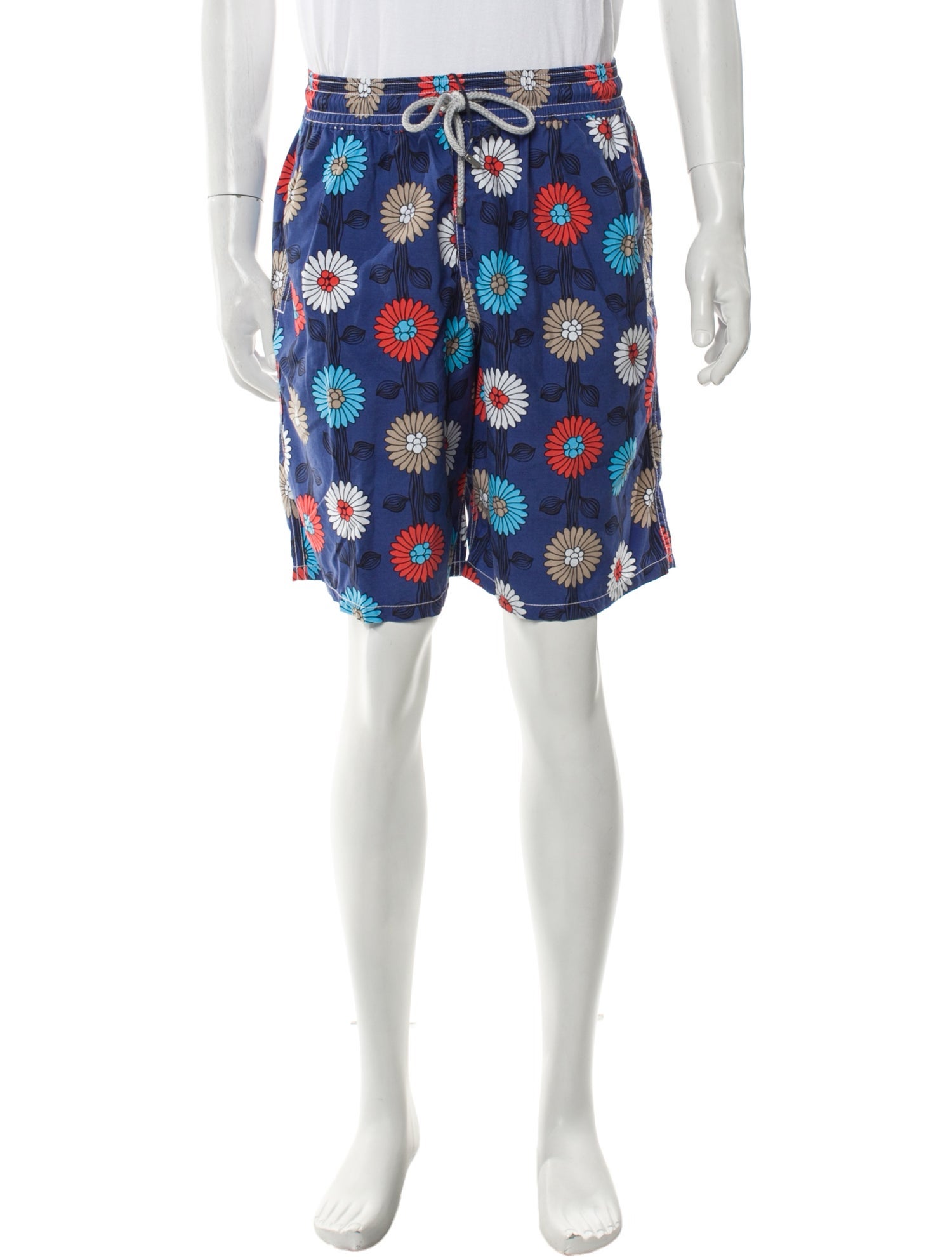 Vilebrequin Floral Print Swim Trunks w/ Tags