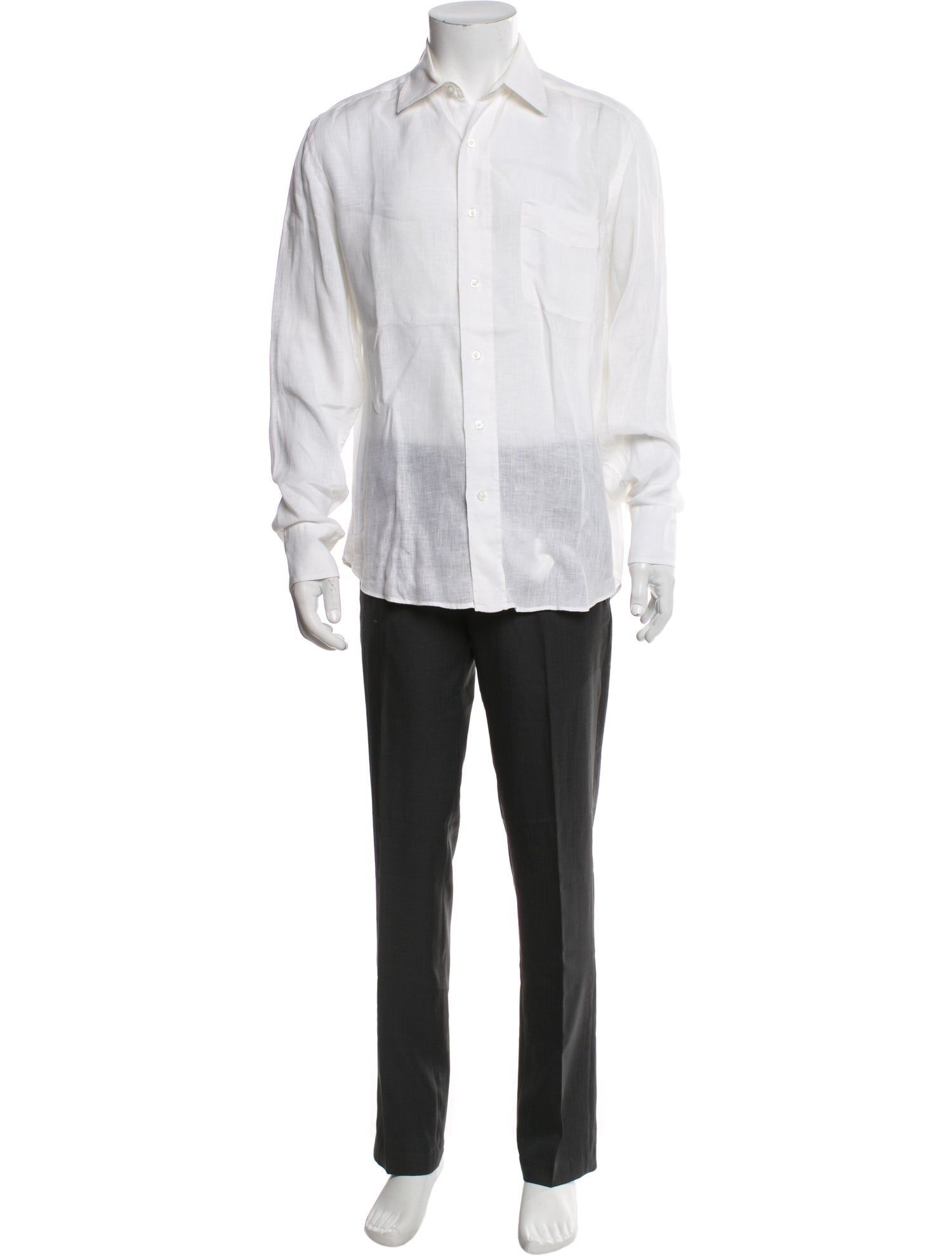 Vilebrequin Linen Long Sleeve Dress Shirt