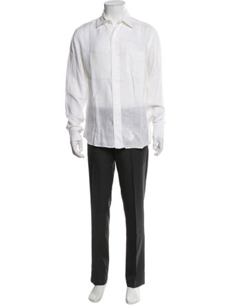 Vilebrequin Linen Long Sleeve Dress Shirt