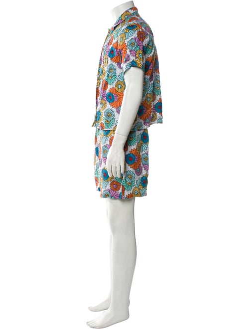 Vilebrequin Linen Floral Print Pajama Set