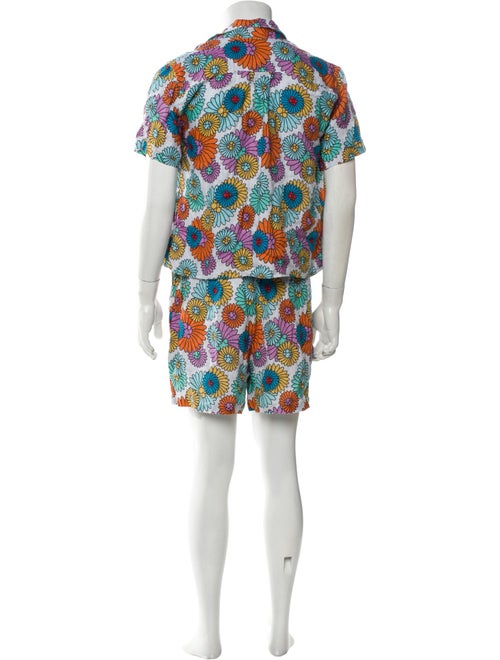 Vilebrequin Linen Floral Print Pajama Set