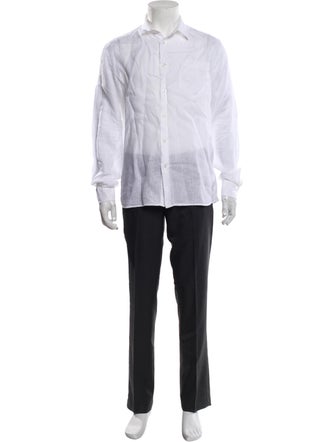 Vilebrequin Linen Long Sleeve Tuxedo Shirt