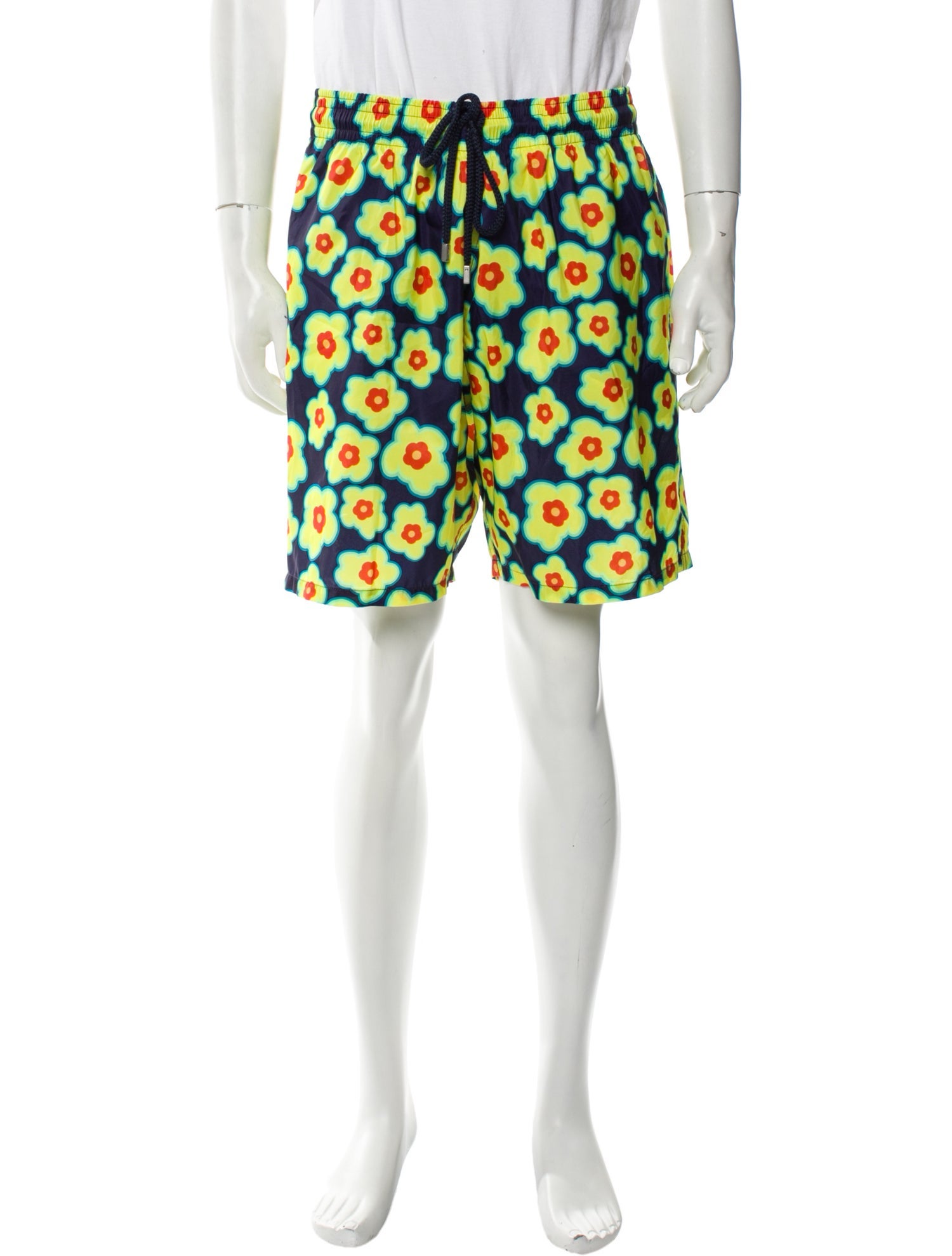 Vilebrequin Floral Print Swim Trunks w/ Tags