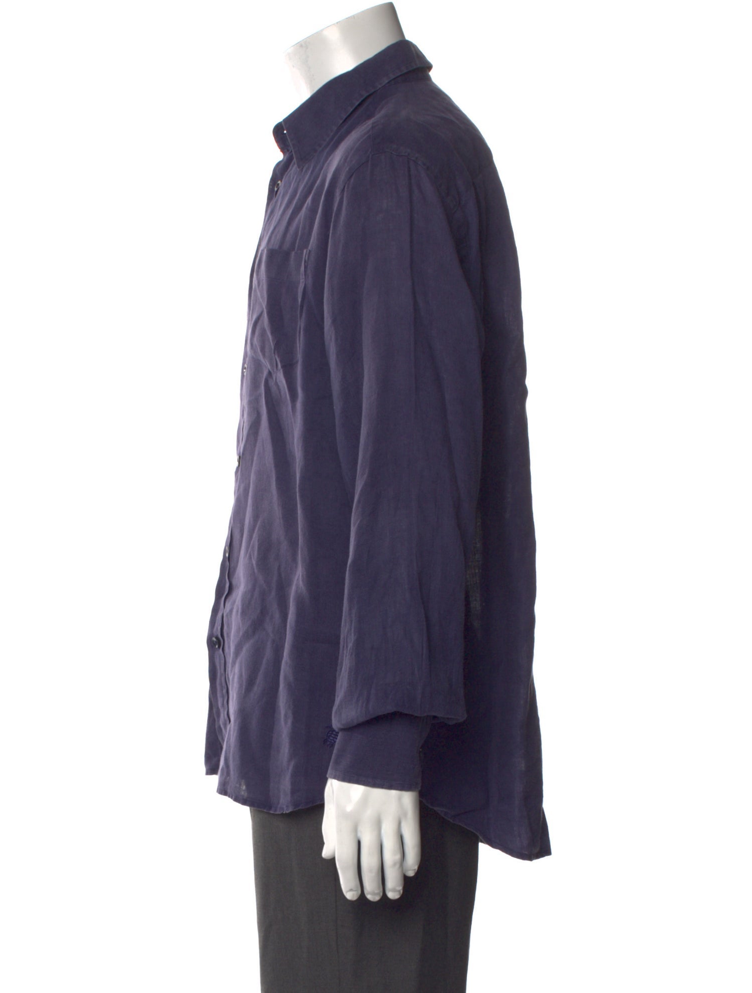 Vilebrequin Linen Long Sleeve Dress Shirt