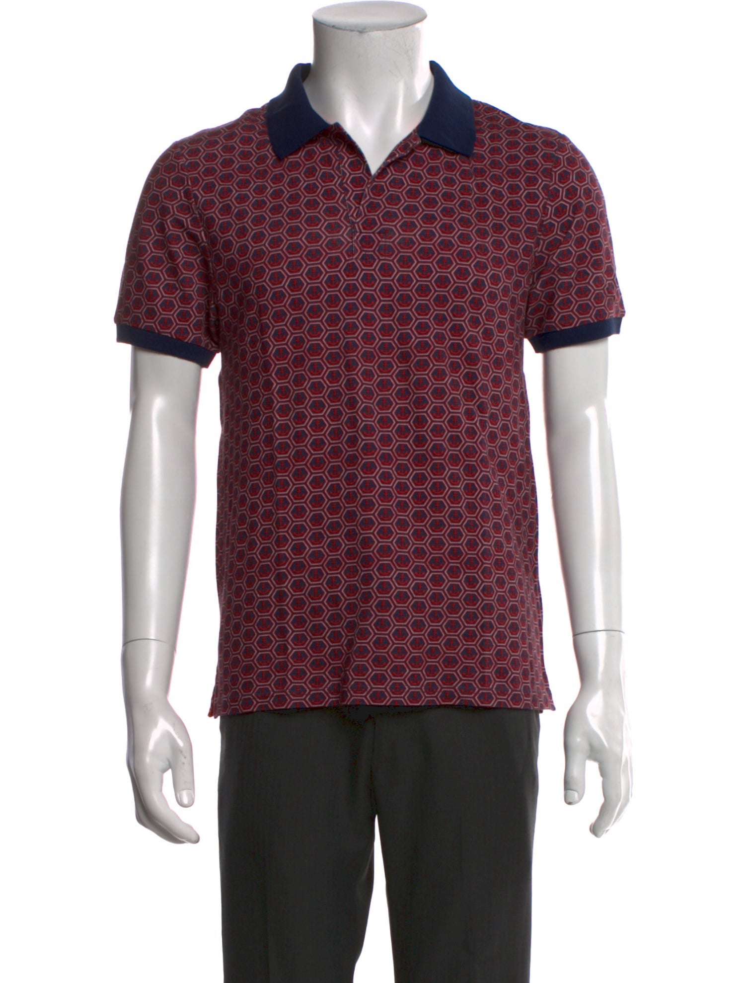 Vilebrequin Printed V-Neck Polo Shirt