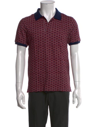 Vilebrequin Printed V-Neck Polo Shirt