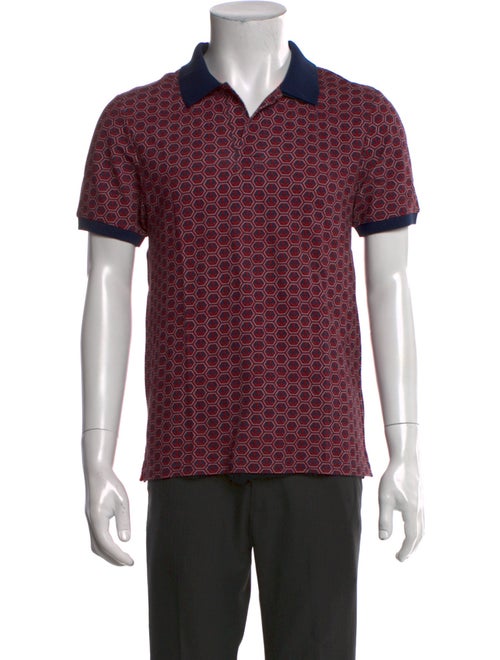 Vilebrequin Printed V-Neck Polo Shirt