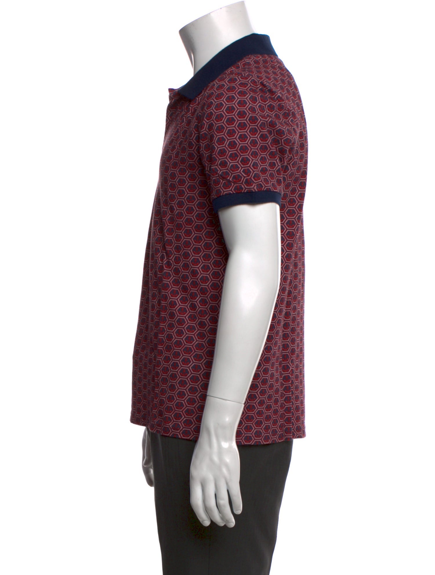 Vilebrequin Printed V-Neck Polo Shirt