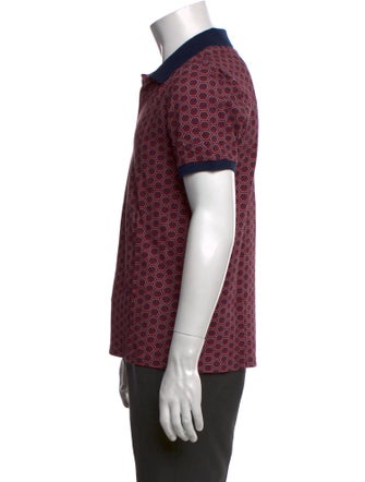 Vilebrequin Printed V-Neck Polo Shirt