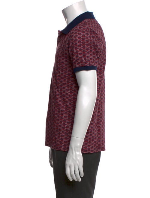Vilebrequin Printed V-Neck Polo Shirt
