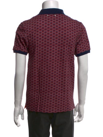 Vilebrequin Printed V-Neck Polo Shirt