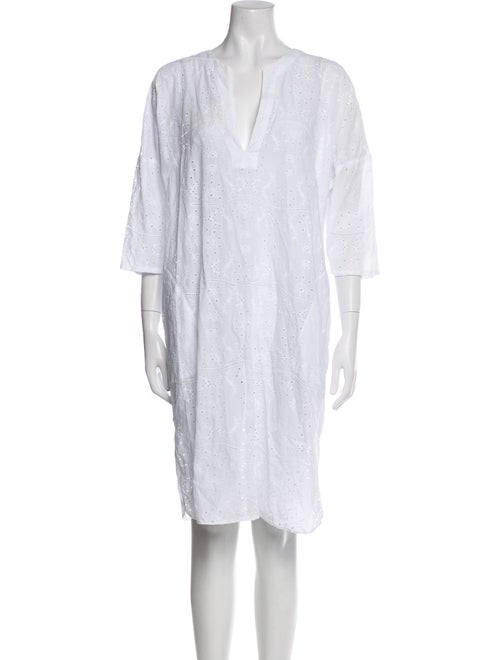 Vilebrequin V-Neck Knee-Length Dress