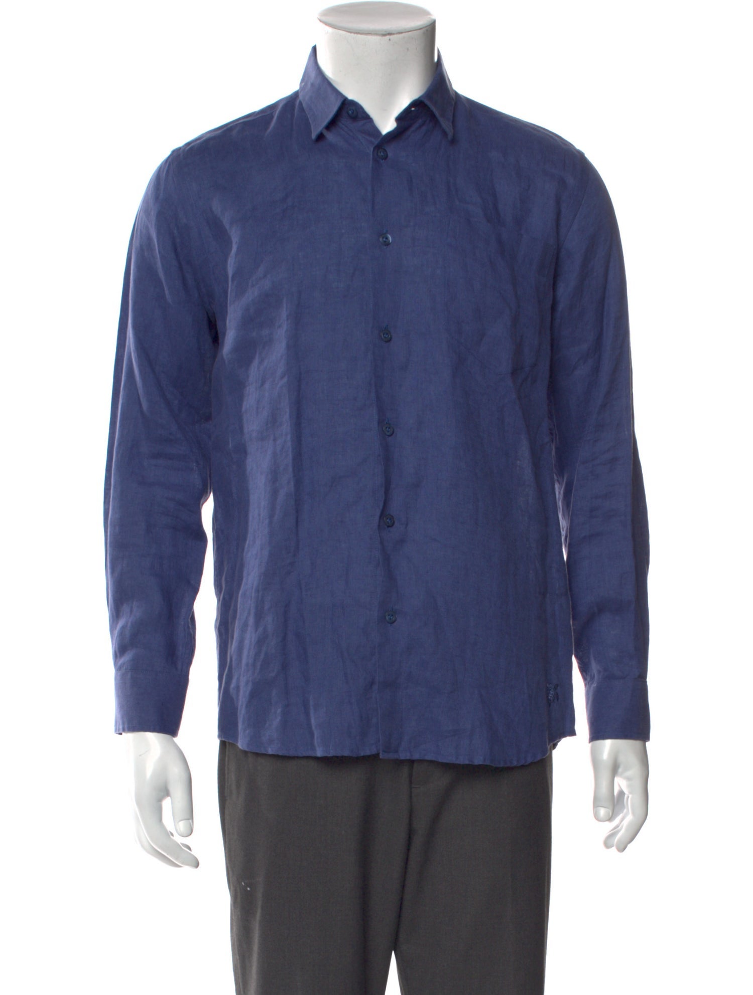 Vilebrequin Linen Long Sleeve Dress Shirt
