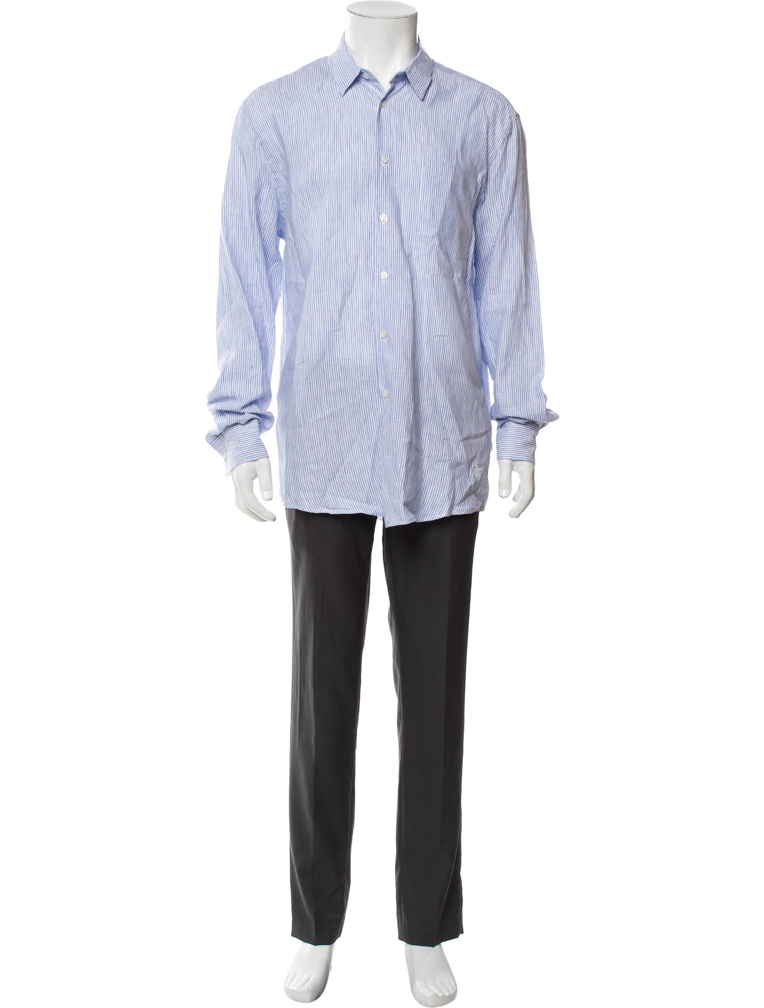 Vilebrequin Striped Long Sleeve Dress Shirt
