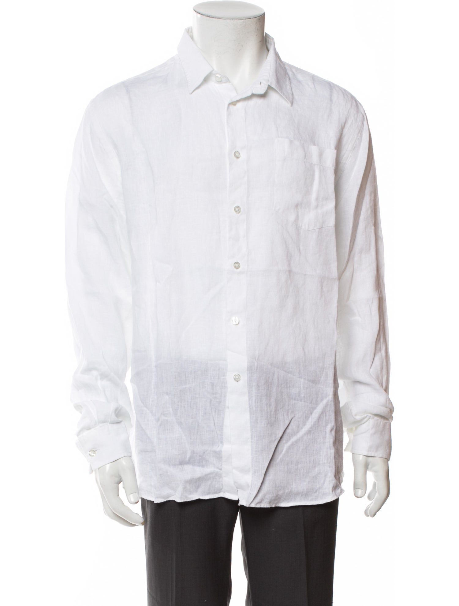 Vilebrequin Linen Long Sleeve Dress Shirt