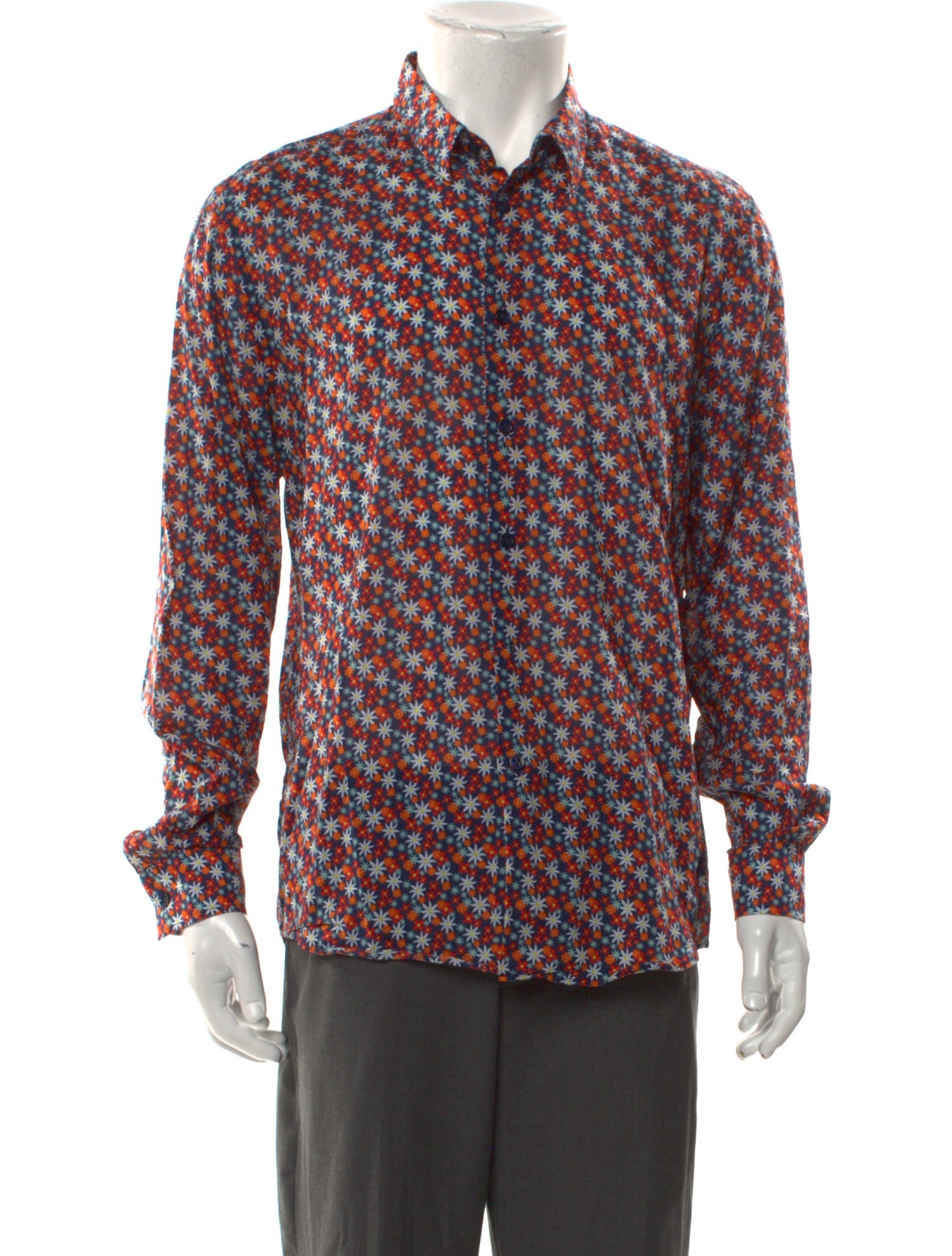 Vilebrequin Floral Print Long Sleeve Shirt