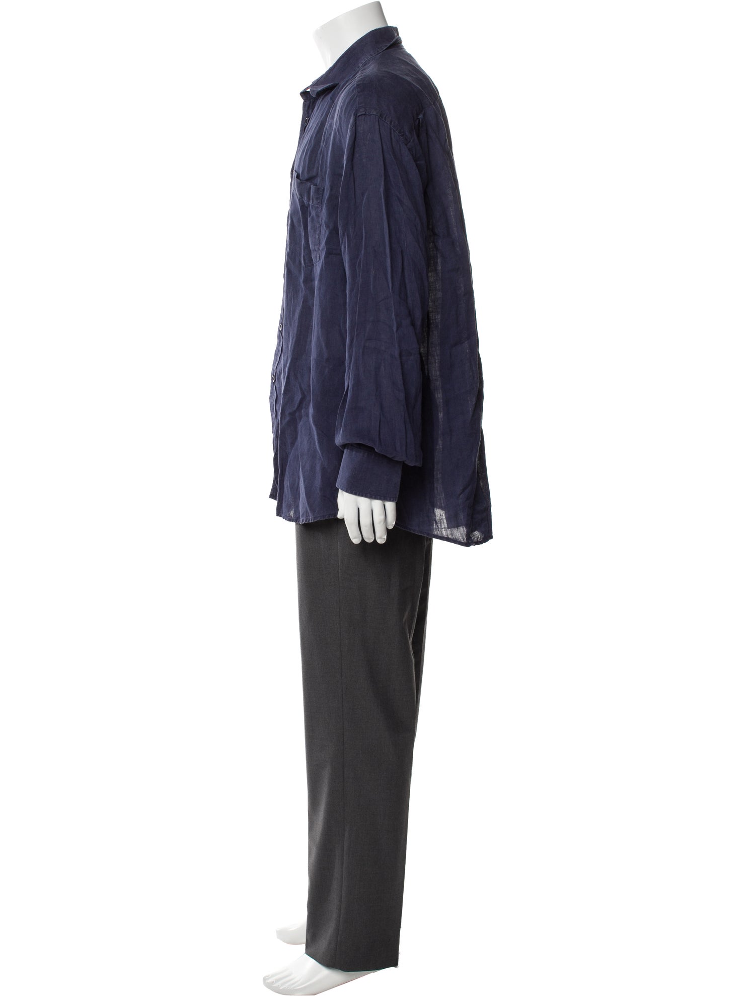 Vilebrequin Linen Long Sleeve Dress Shirt