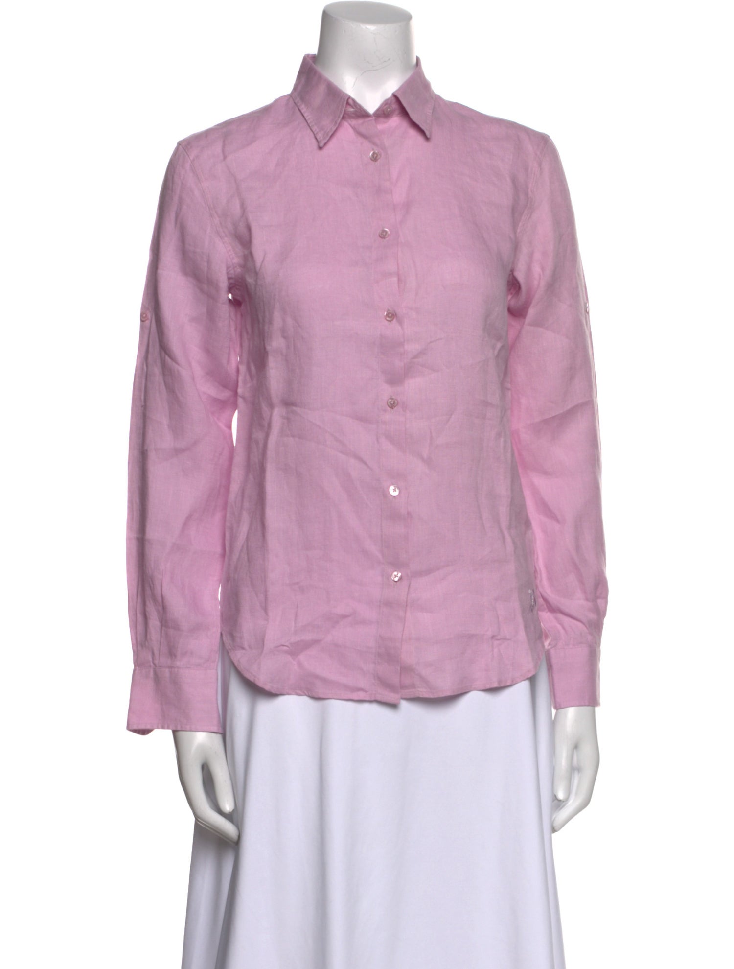 Vilebrequin Linen Long Sleeve Button-Up Top