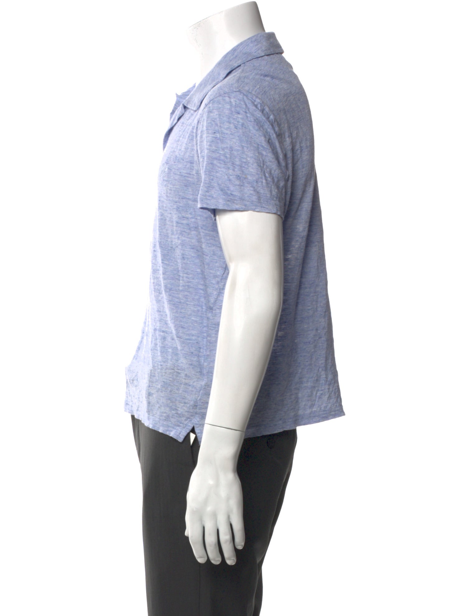 Vilebrequin Linen V-Neck Polo Shirt