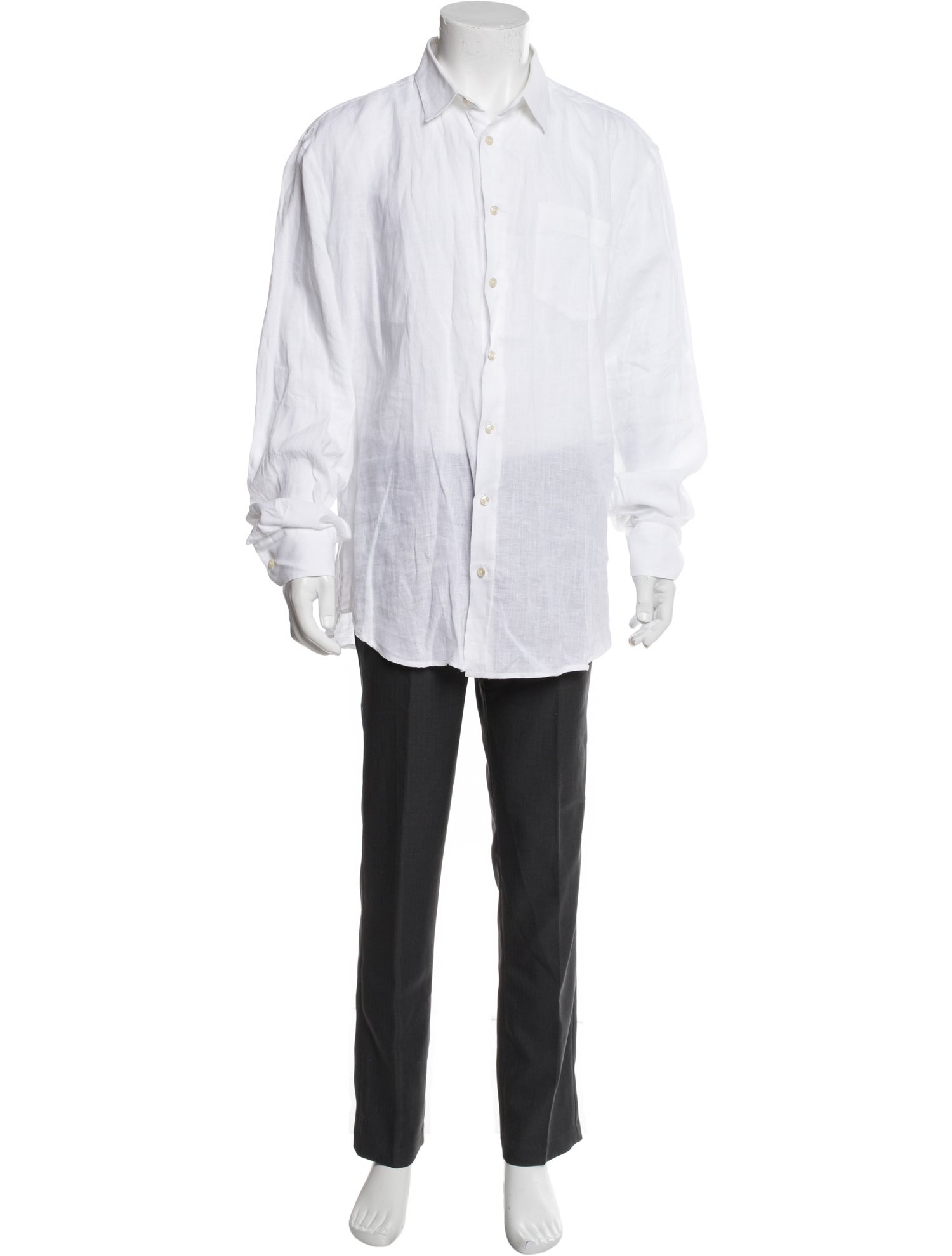 Vilebrequin Linen Long Sleeve Dress Shirt