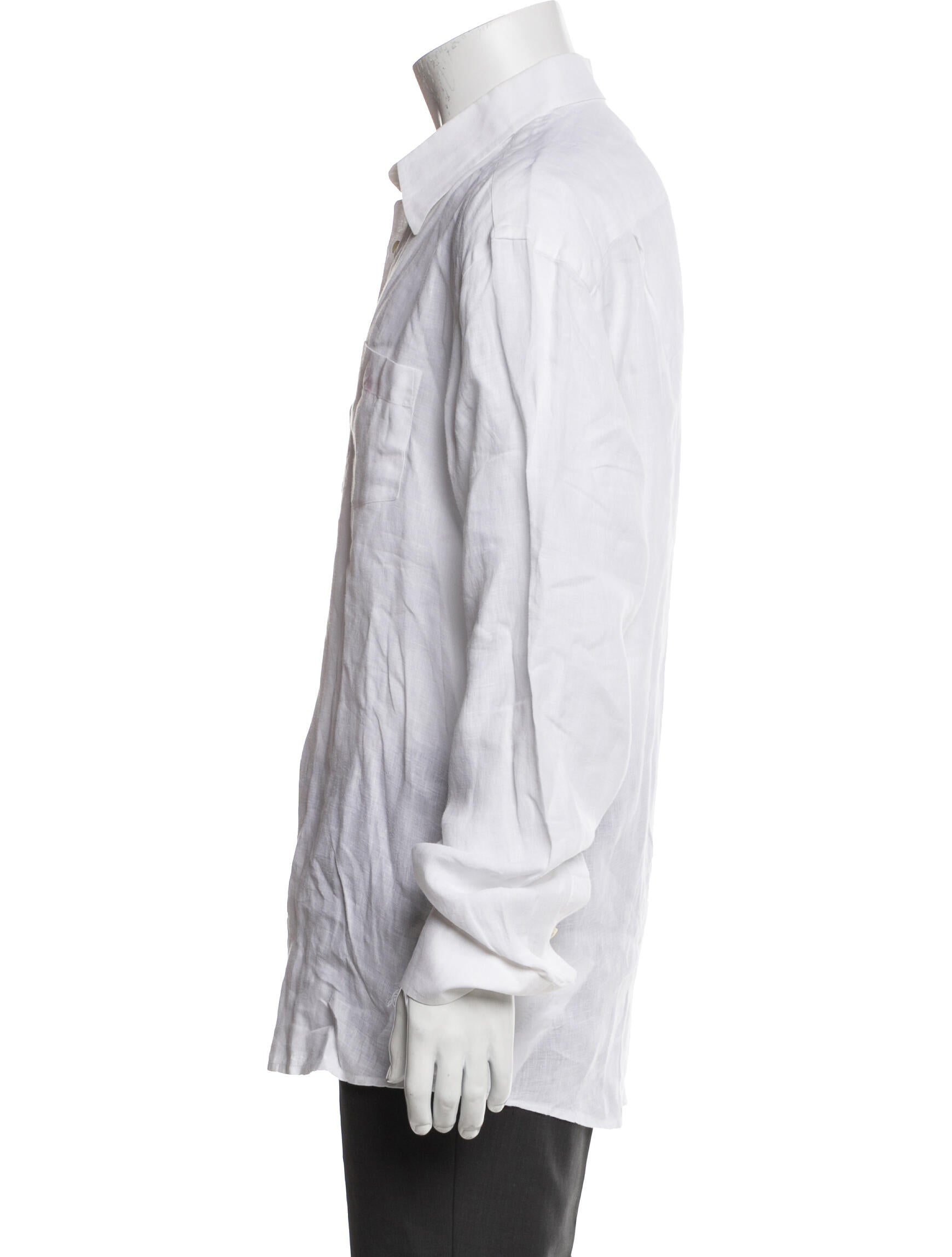 Vilebrequin Linen Long Sleeve Dress Shirt