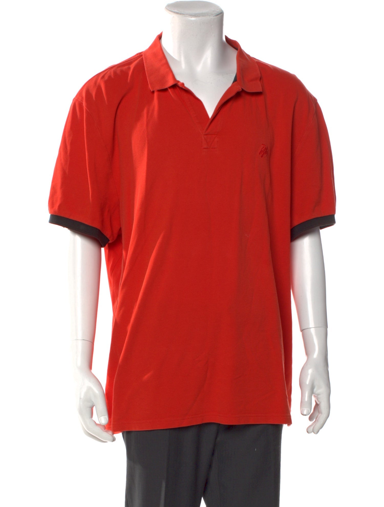 Vilebrequin V-Neck Short Sleeve Polo Shirt