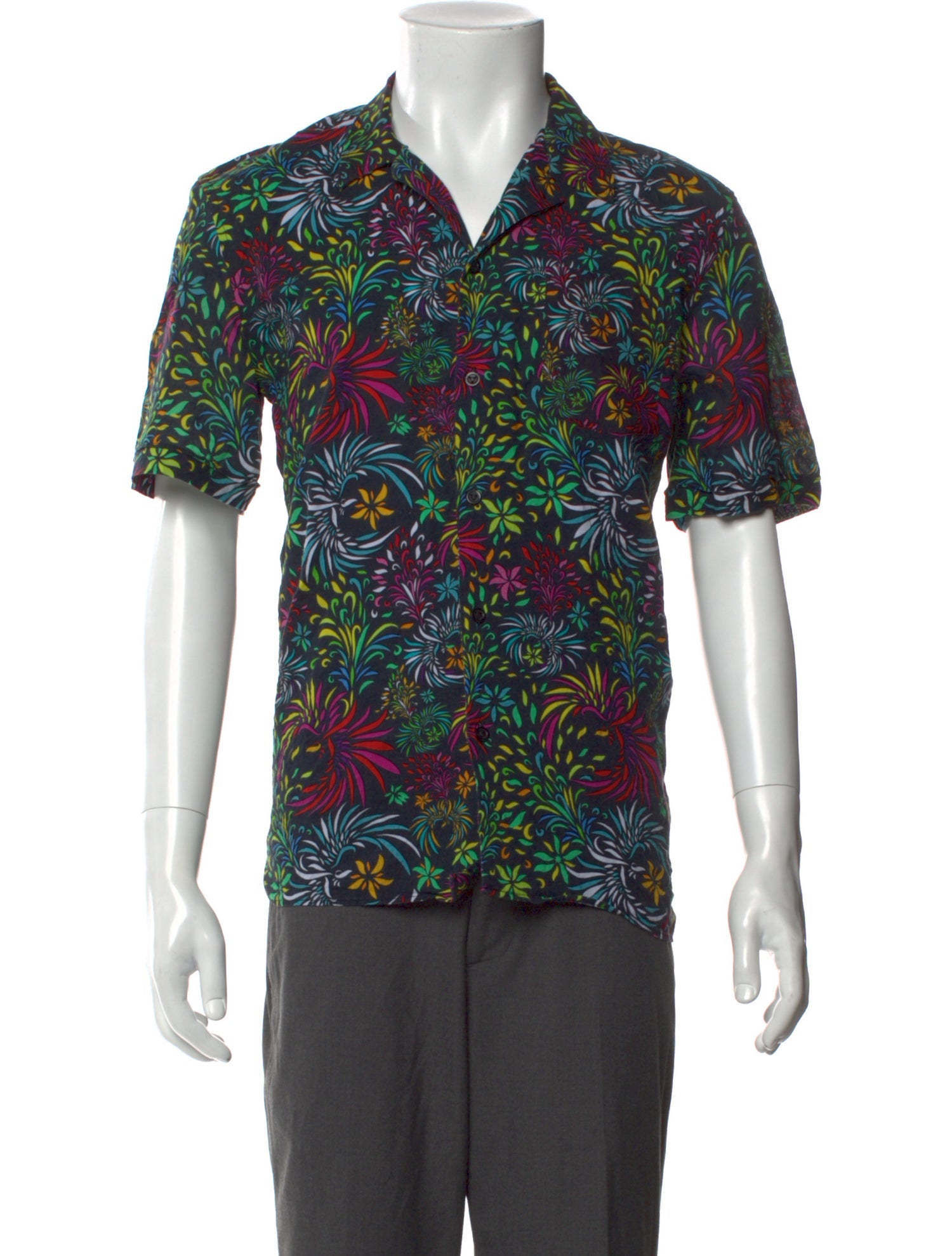 Vilebrequin Floral Print Short Sleeve Shirt