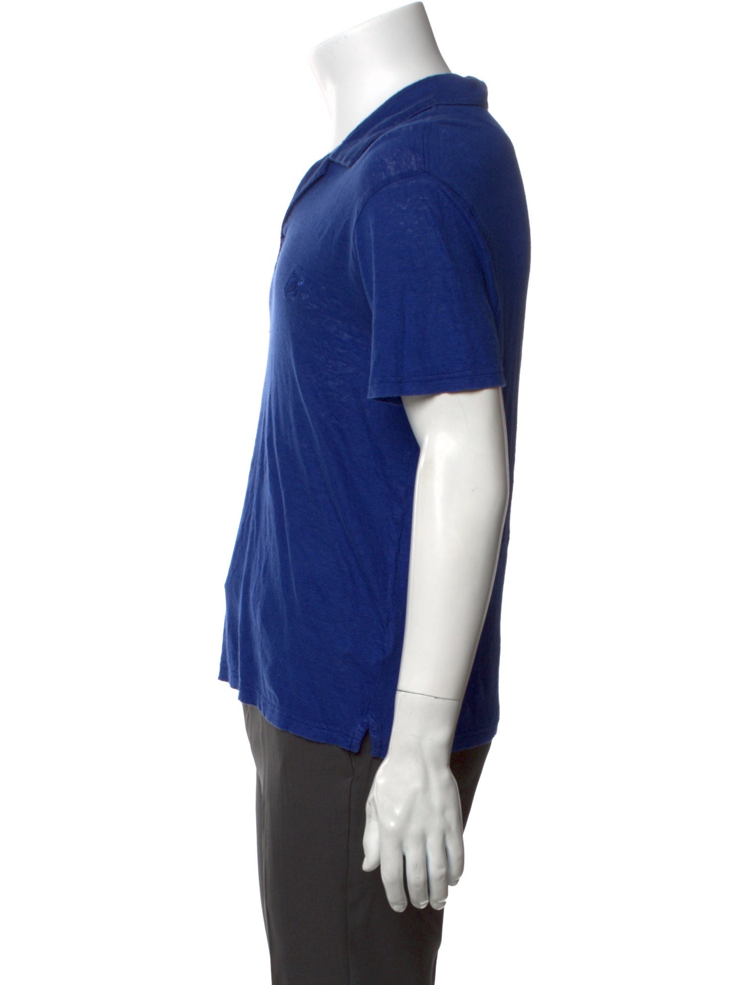 Vilebrequin Linen V-Neck Polo Shirt