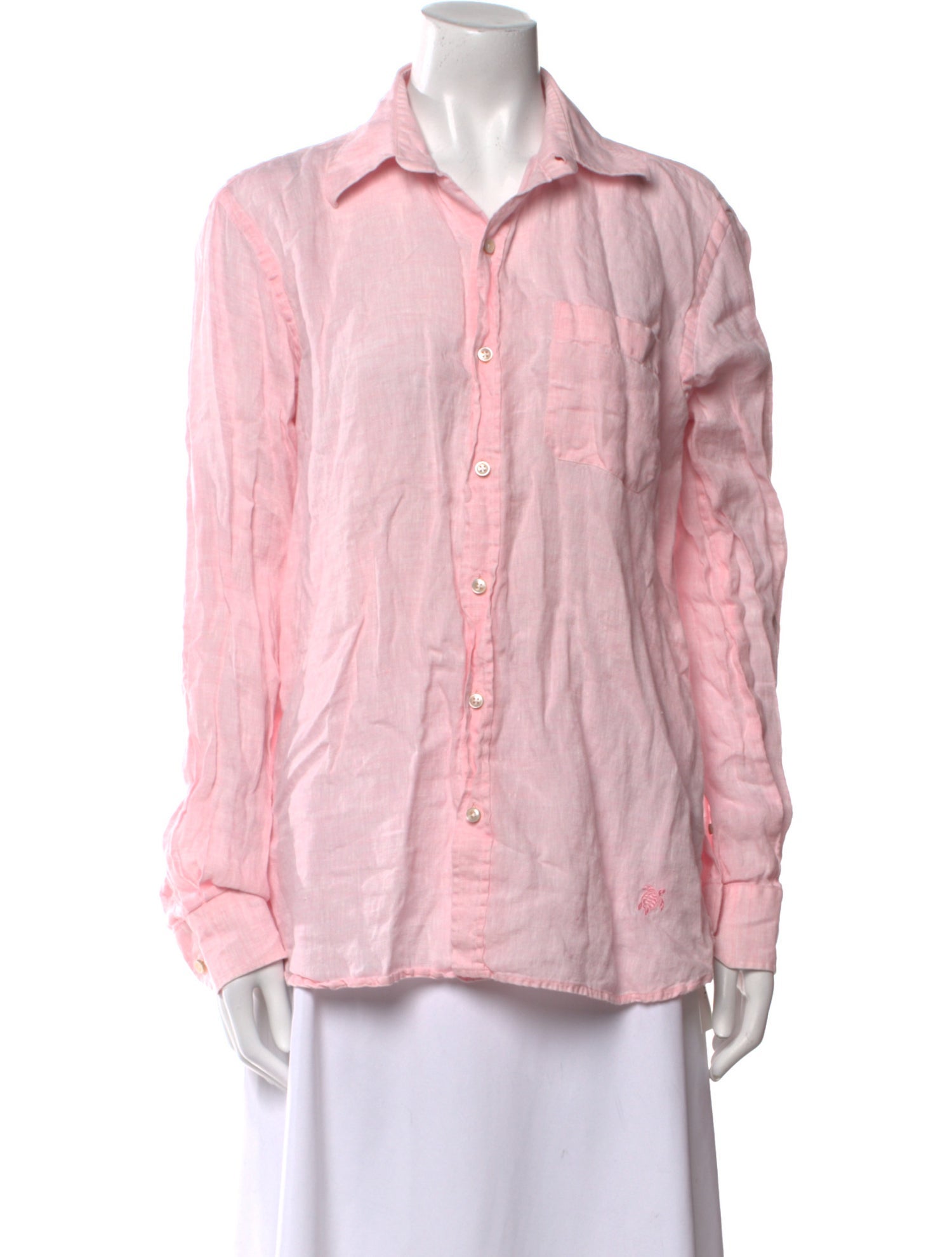 Vilebrequin Linen Long Sleeve Button-Up Top