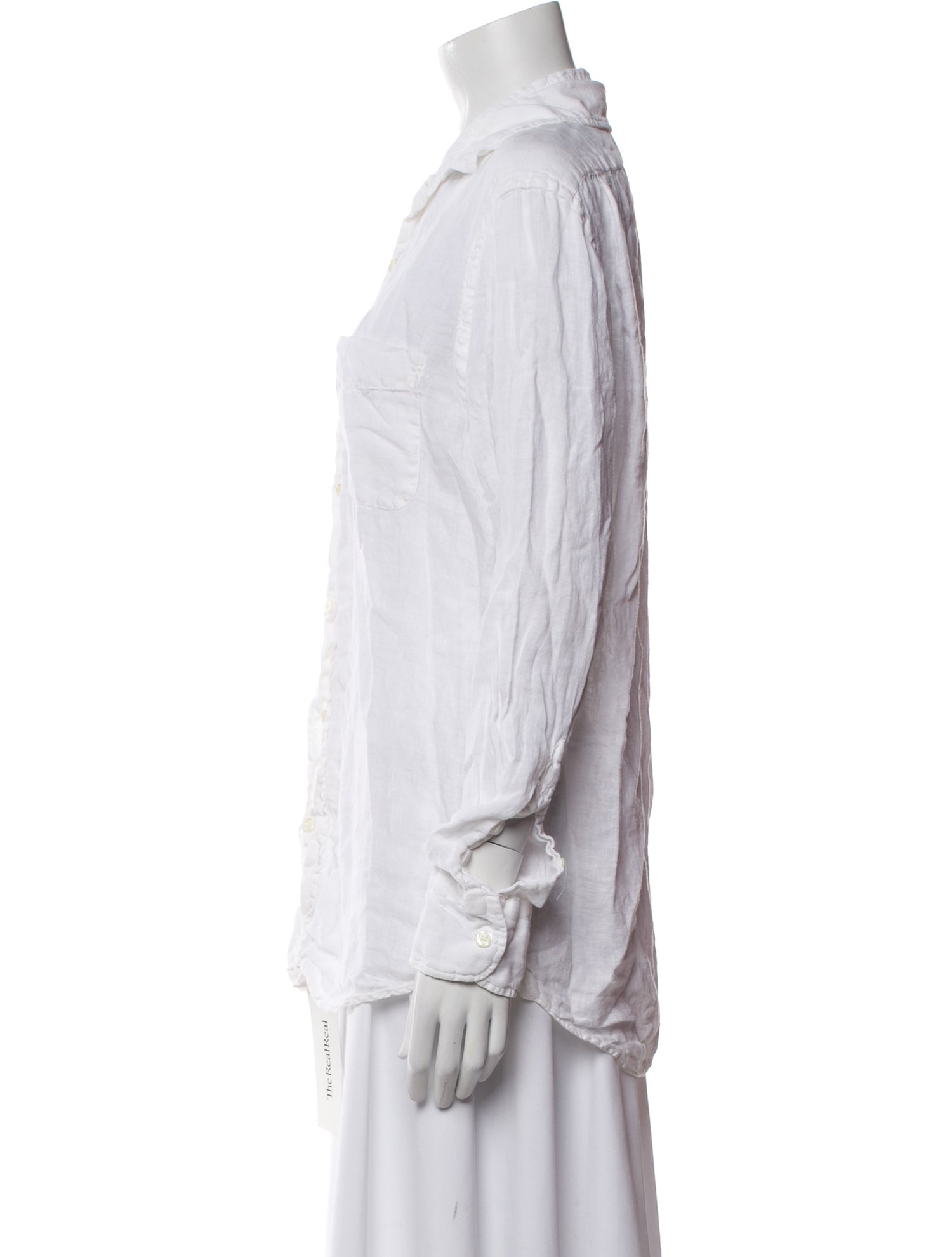 Vilebrequin Linen Long Sleeve Button-Up Top