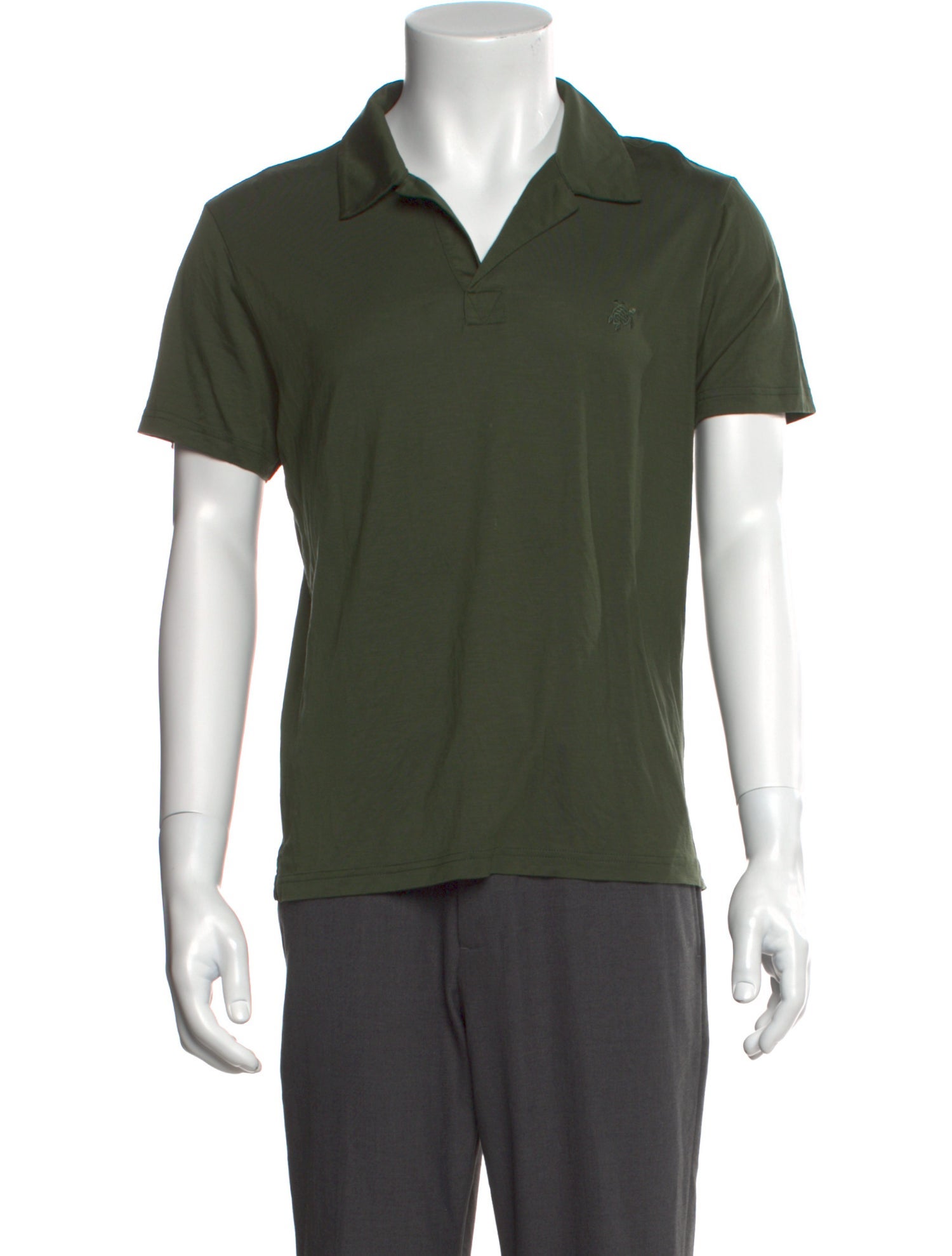 Vilebrequin V-Neck Short Sleeve Polo Shirt