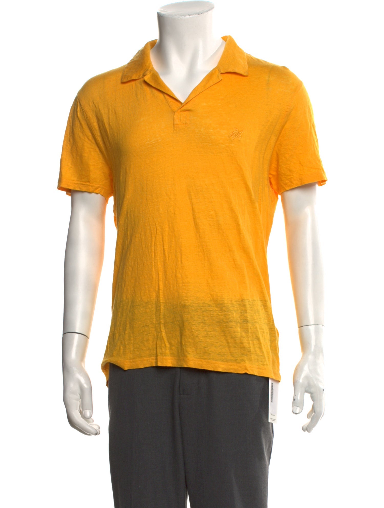 Vilebrequin Linen V-Neck Polo Shirt