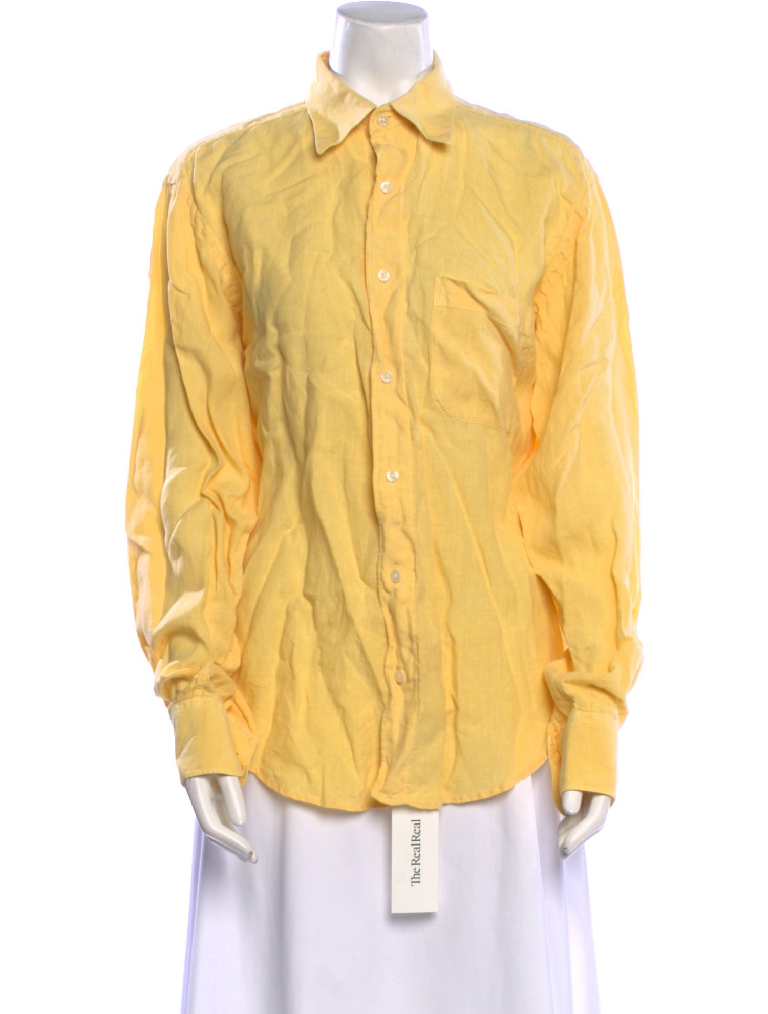Vilebrequin Linen Long Sleeve Button-Up Top