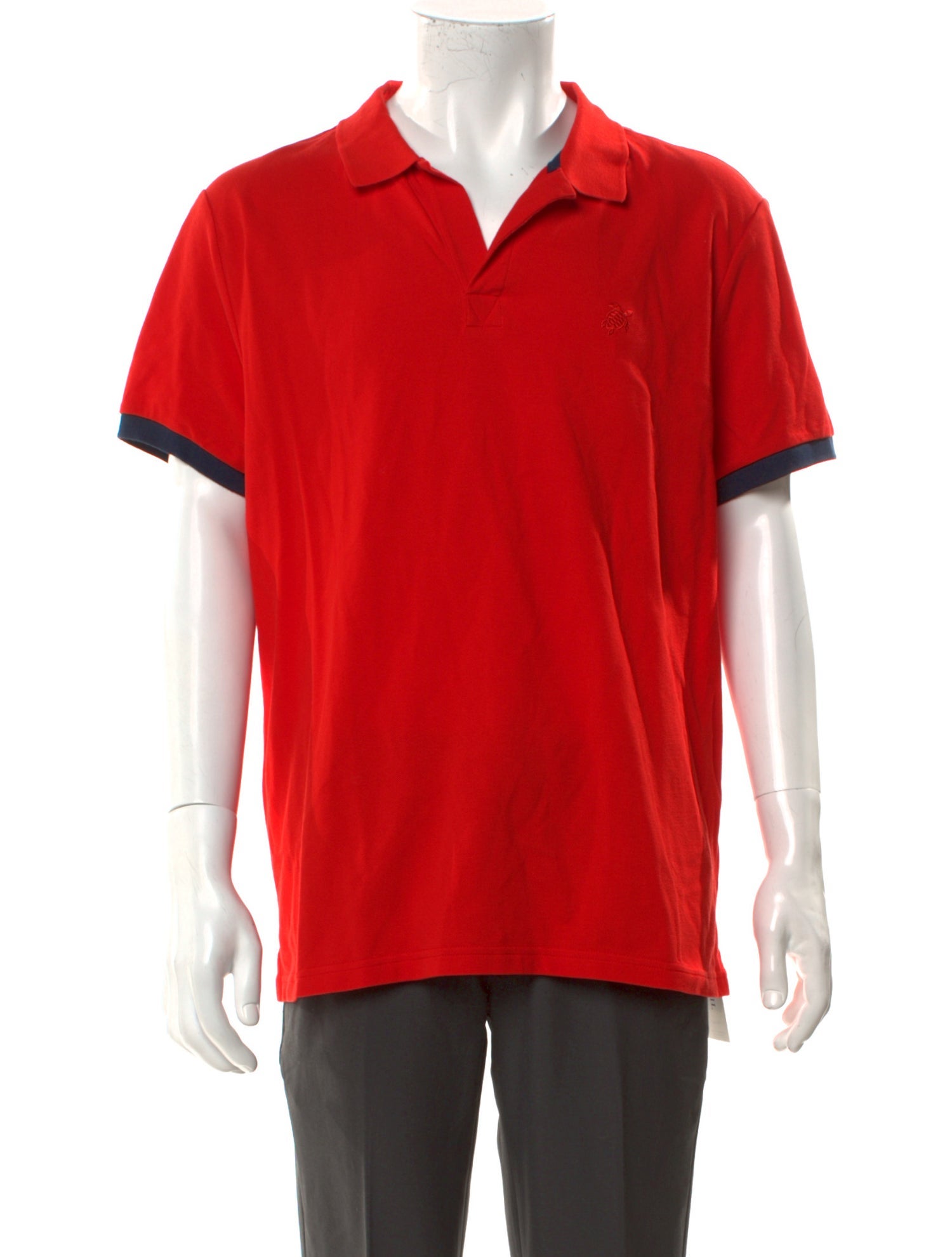 Vilebrequin V-Neck Short Sleeve Polo Shirt