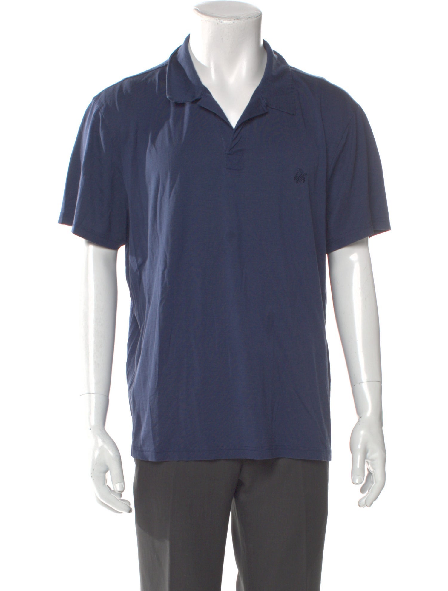 Vilebrequin V-Neck Short Sleeve Polo Shirt