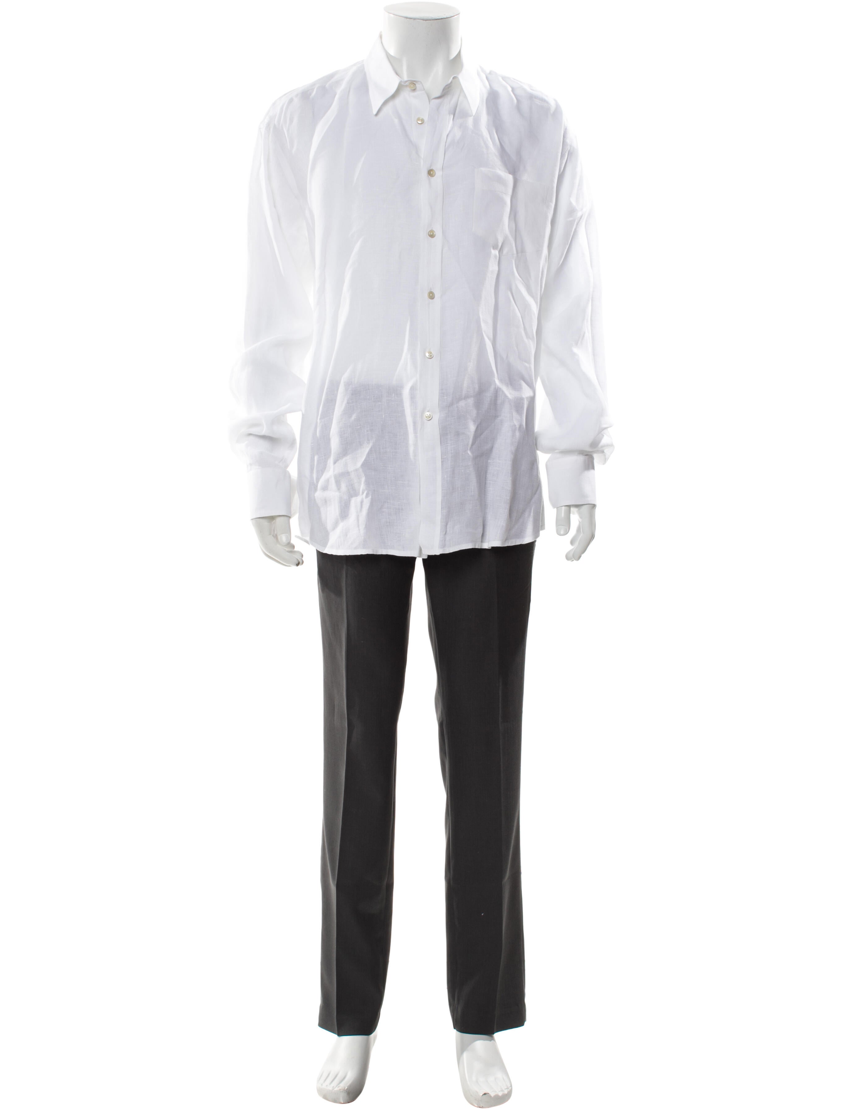 Vilebrequin Linen Long Sleeve Tuxedo Shirt