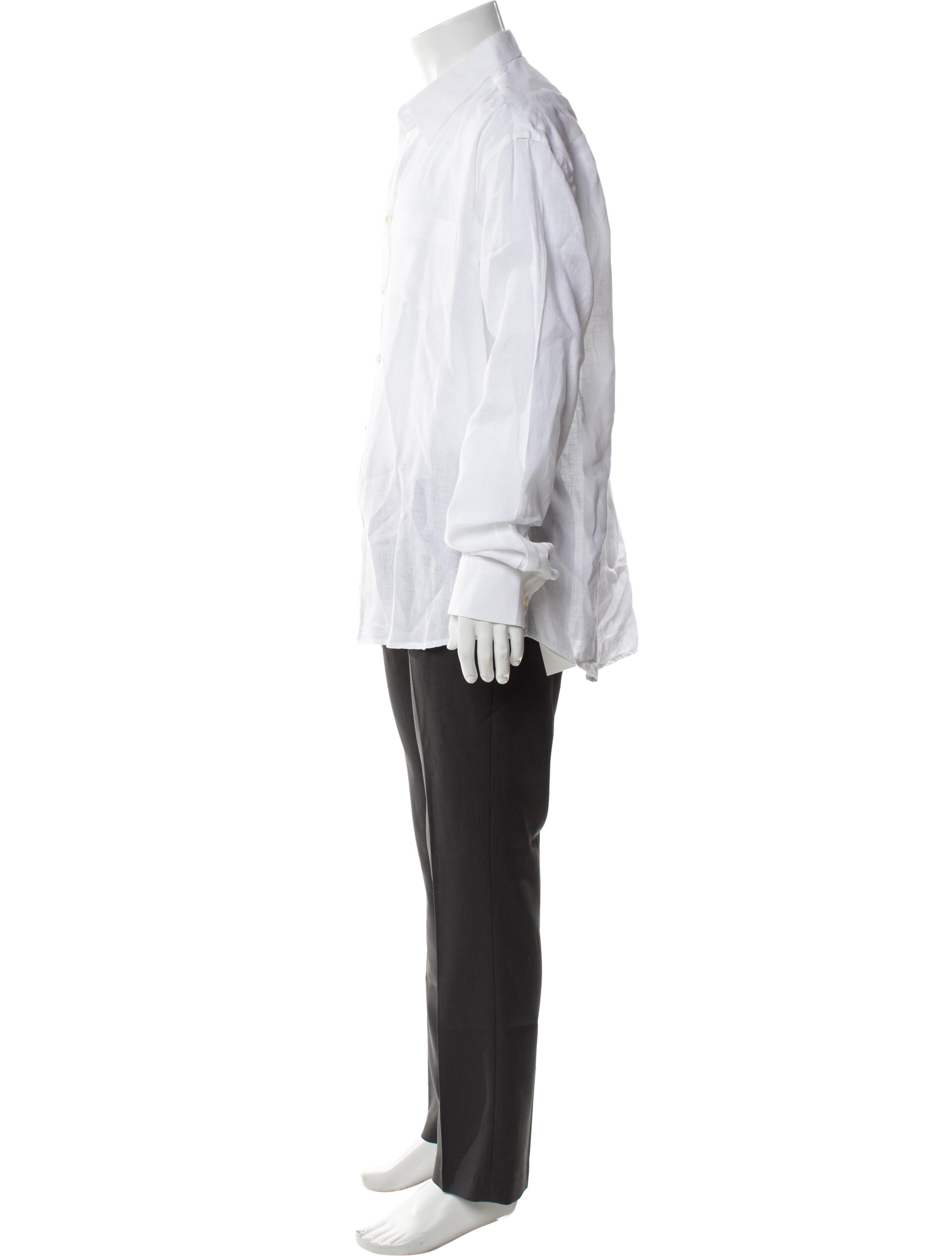 Vilebrequin Linen Long Sleeve Tuxedo Shirt