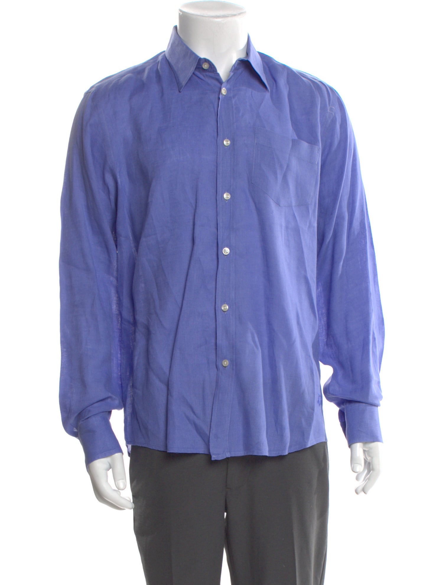 Vilebrequin Linen Long Sleeve Dress Shirt