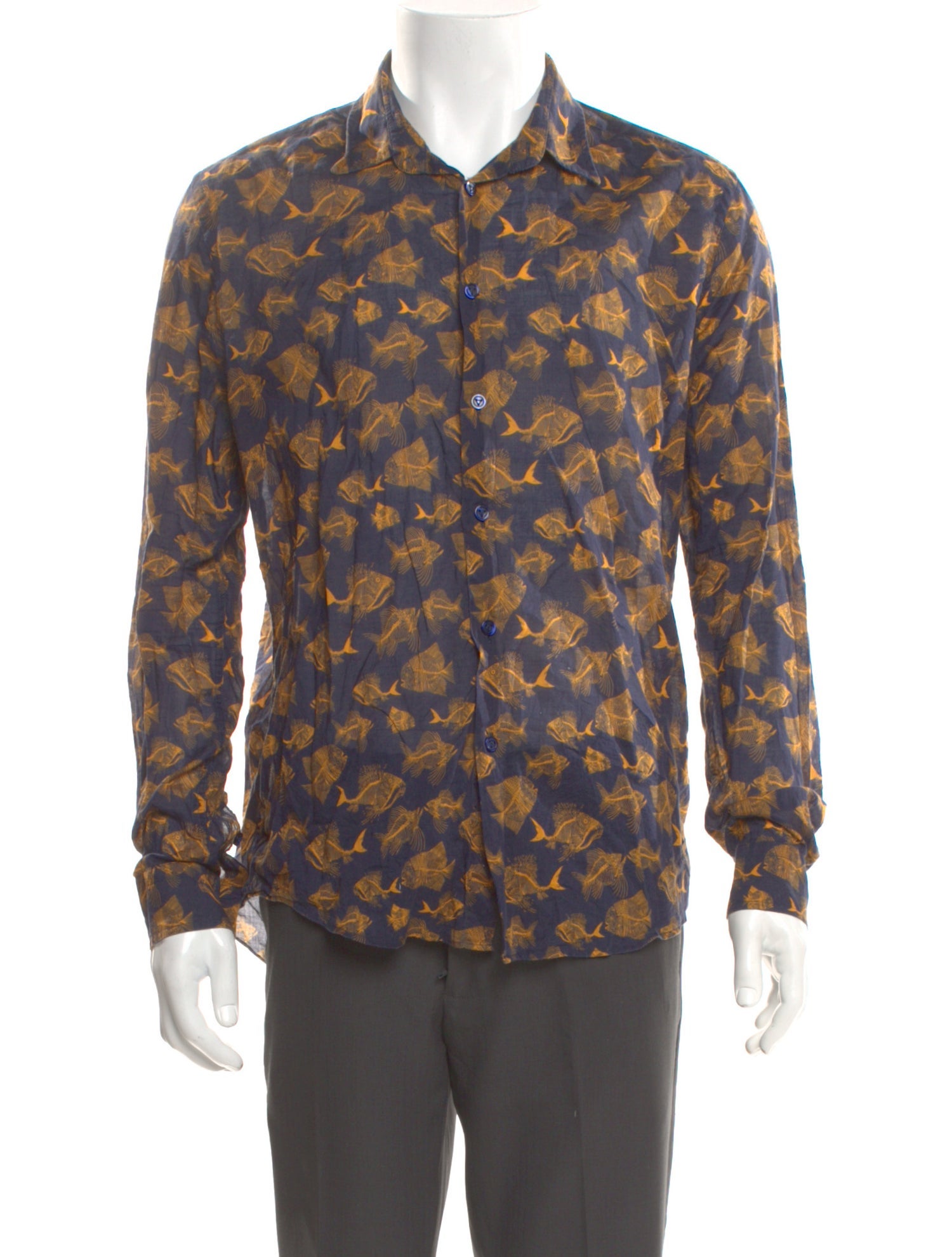 Vilebrequin Printed Long Sleeve Dress Shirt