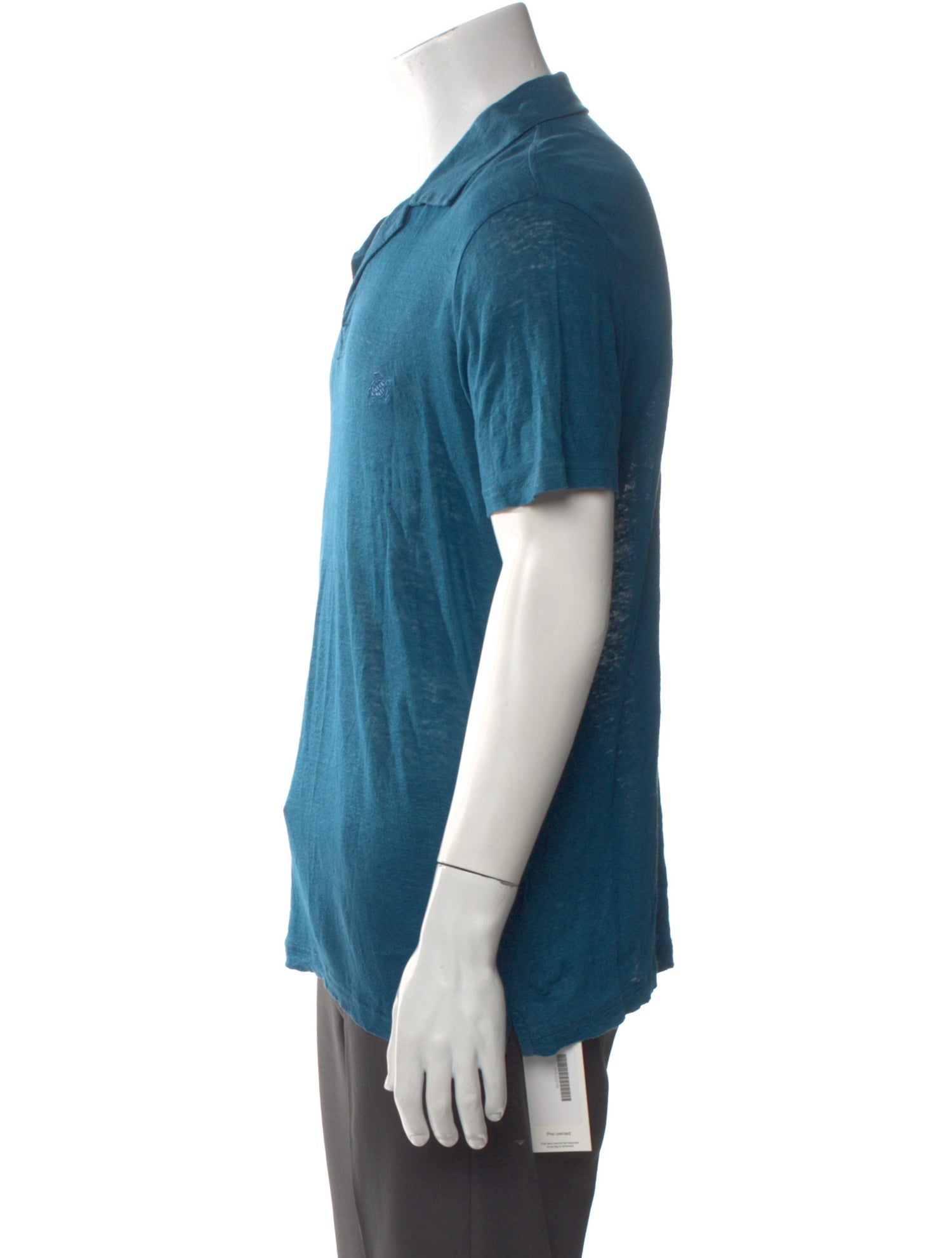 Vilebrequin Linen V-Neck Polo Shirt